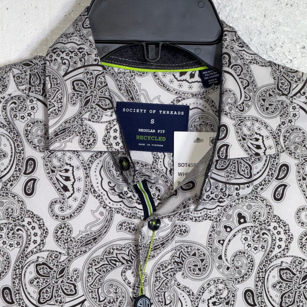 Society of Threads Men's Regular-Fit Non-Iron Dress Shirt white, small $80 - Picture 6 of 8